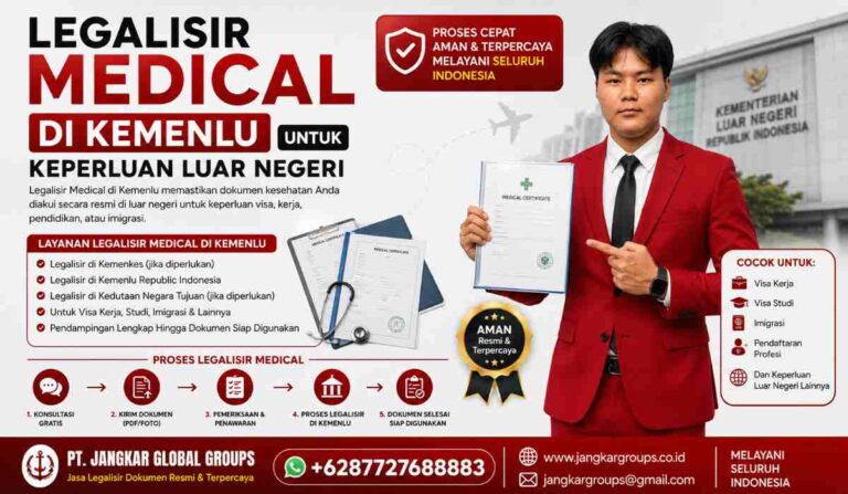 Legalisir Medical di Kemenlu untuk Keperluan Luar Negeri