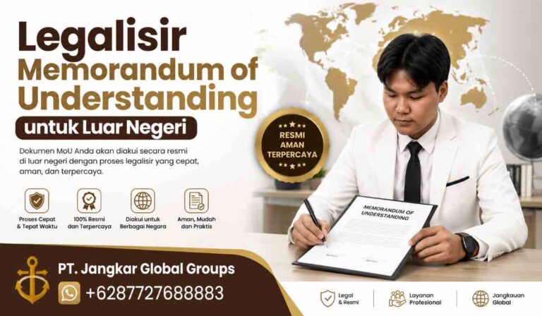 Legalisir Memorandum of Understanding untuk Luar Negeri