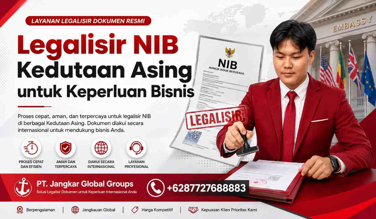 Legalisir NIB Kedutaan Asing untuk Keperluan Bisnis
