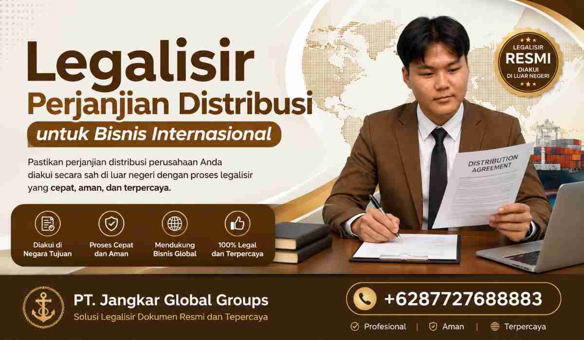 Legalisir Perjanjian Distribusi untuk Bisnis Internasional