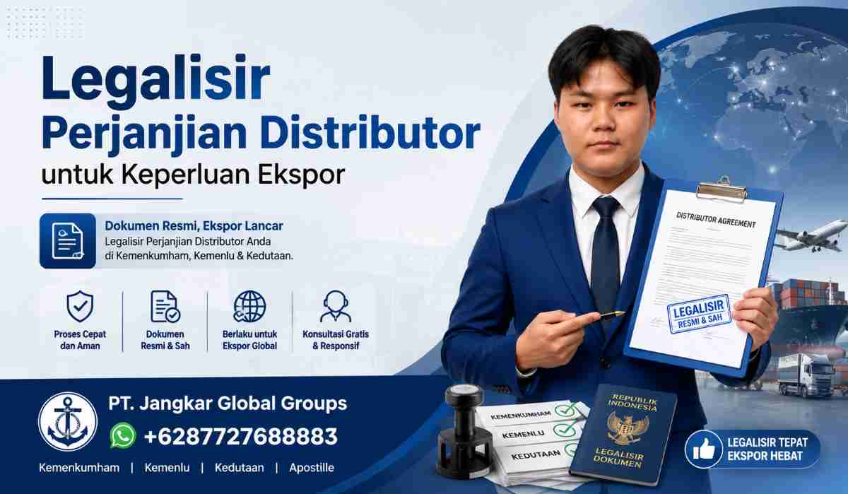 Legalisir Perjanjian Distributor untuk Keperluan Ekspor