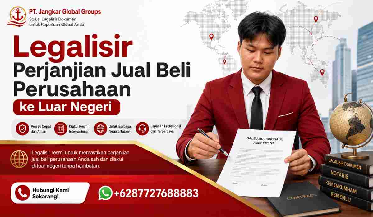 Legalisir Perjanjian Jual Beli Perusahaan ke Luar Negeri