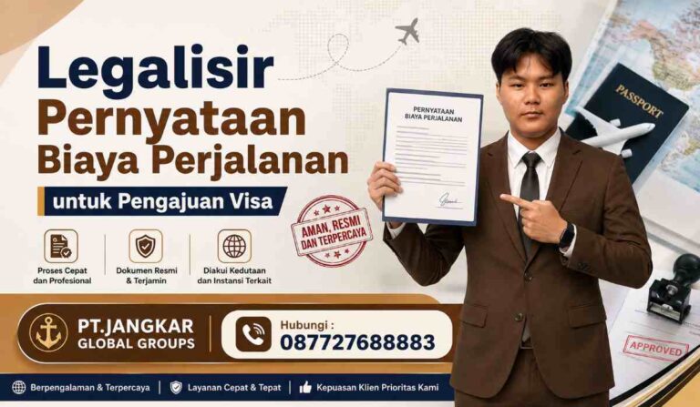 Legalisir Pernyataan Biaya Perjalanan untuk Pengajuan Visa