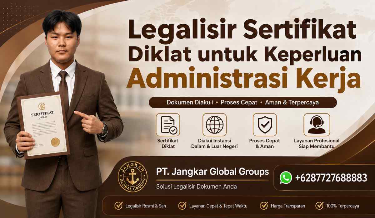 Legalisir Sertifikat Diklat untuk Keperluan Administrasi Kerja