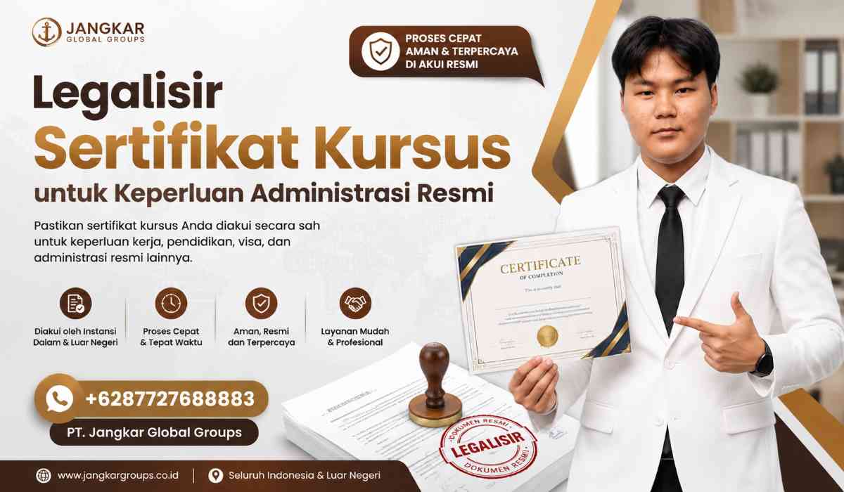 Legalisir Sertifikat Kursus untuk Keperluan Administrasi Resmi