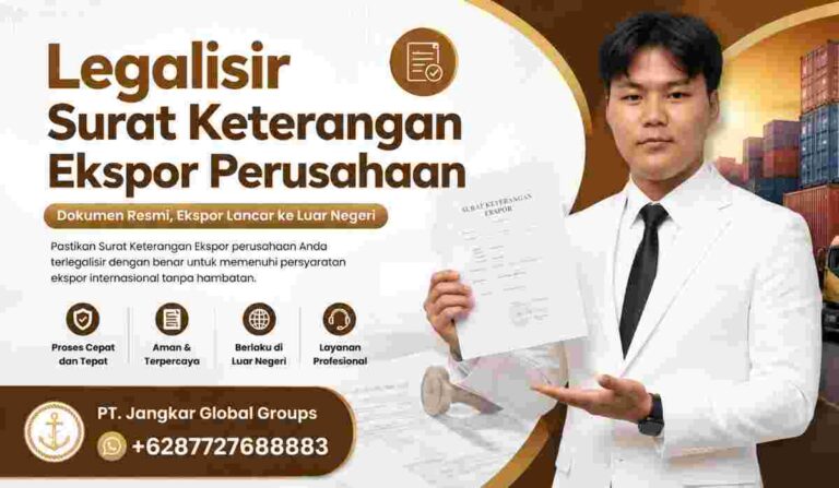 Legalisir Surat Keterangan Ekspor Perusahaan