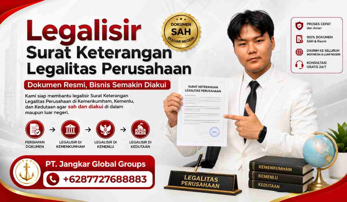 Legalisir Surat Keterangan Legalitas Perusahaan