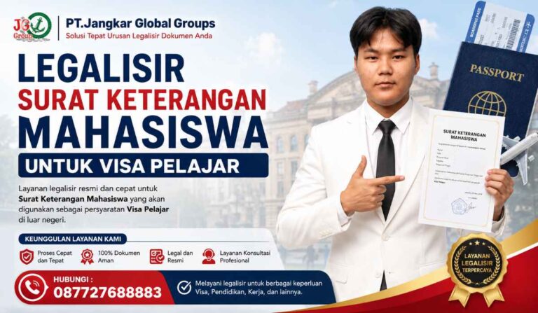 Legalisir Surat Keterangan Mahasiswa untuk Visa Pelajar