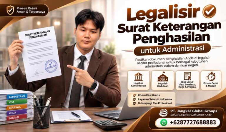 Legalisir Surat Keterangan Penghasilan untuk Administrasi