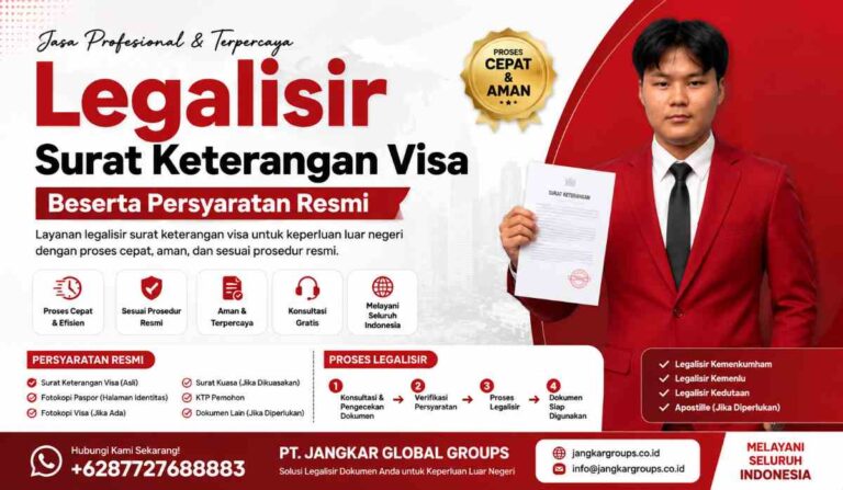 Legalisir Surat Keterangan Visa Beserta Persyaratan Resmi