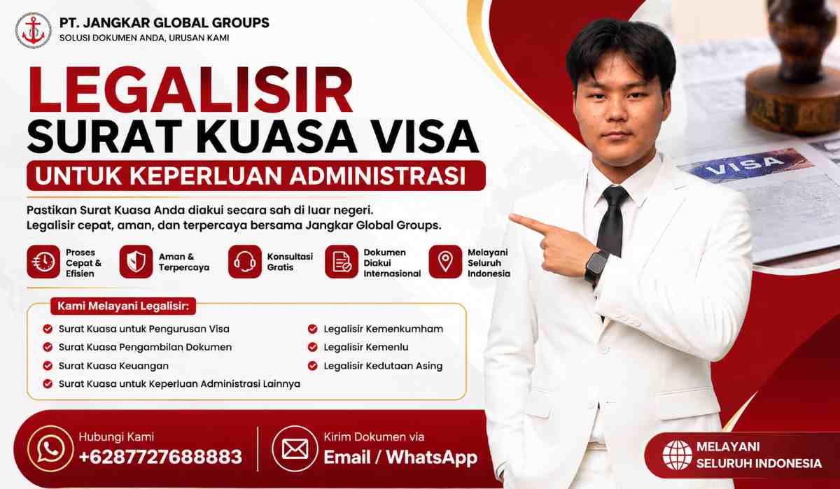 Legalisir Surat Kuasa Visa untuk Keperluan Administrasi