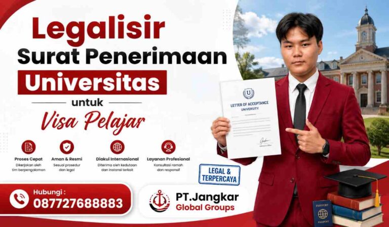 Legalisir Surat Penerimaan Universitas untuk Visa Pelajar