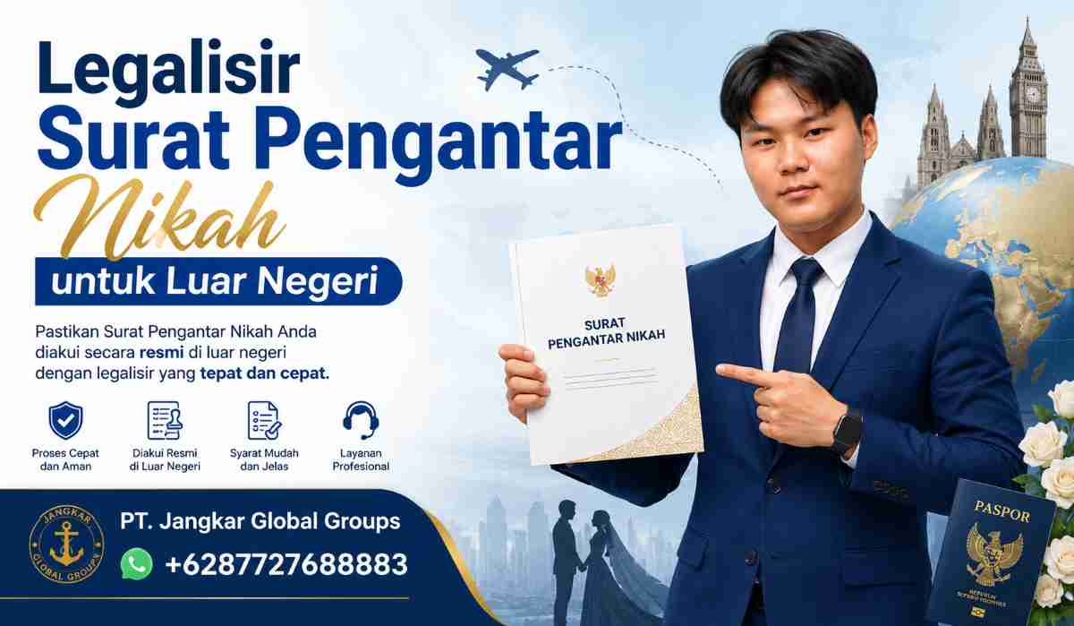 Legalisir Surat Pengantar Nikah untuk Luar Negeri