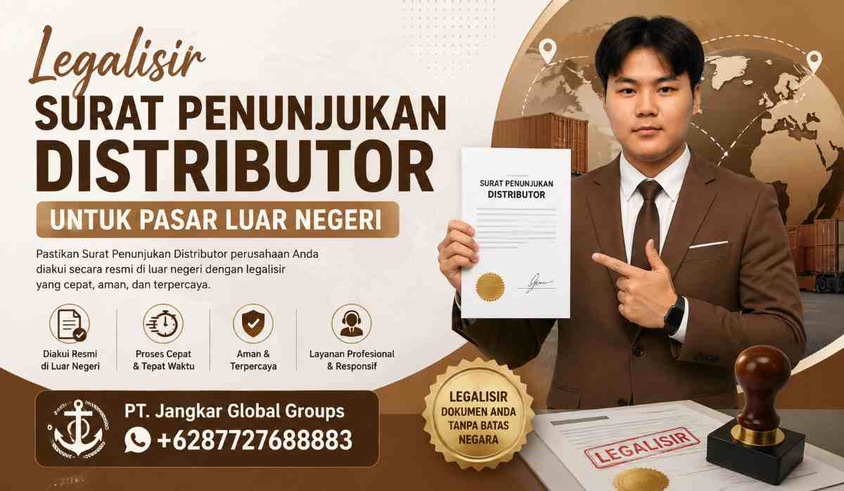 Legalisir Surat Penunjukan Distributor untuk Pasar Luar Negeri