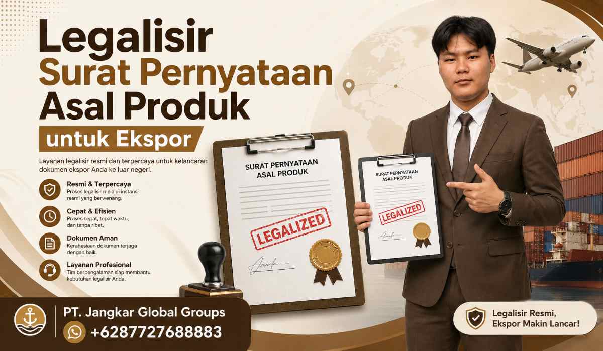 Legalisir Surat Pernyataan Asal Produk untuk Ekspor
