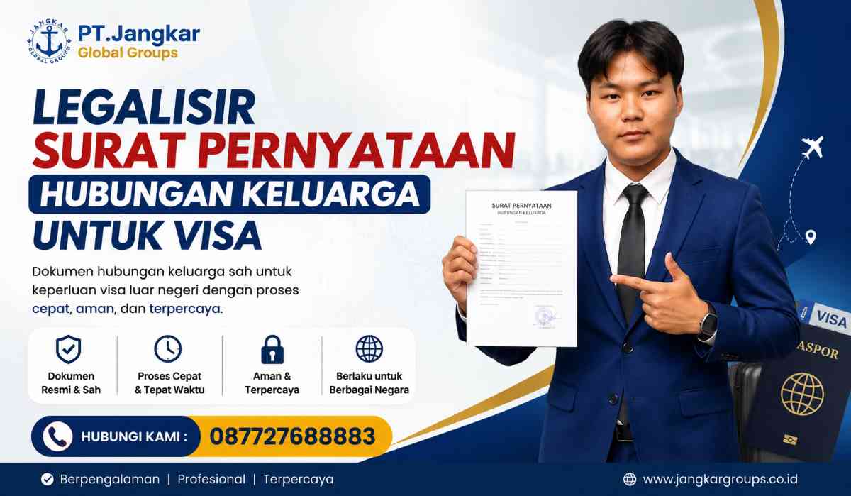 Legalisir Surat Pernyataan Hubungan Keluarga untuk Visa