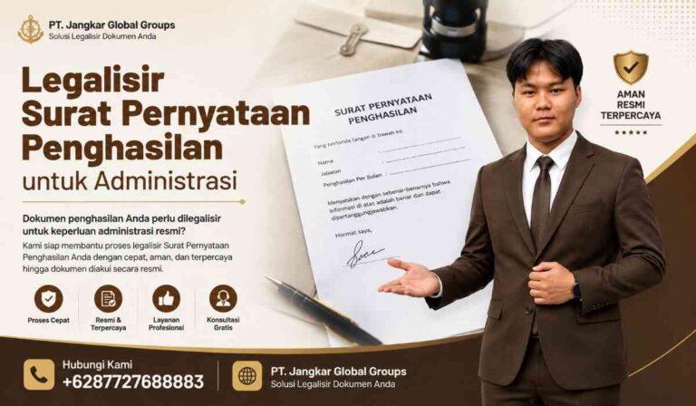 Legalisir Surat Pernyataan Penghasilan untuk Administrasi