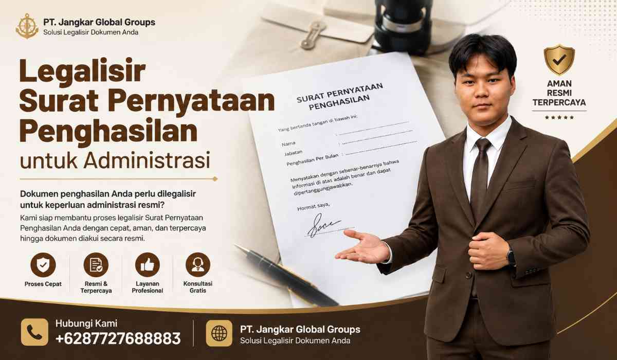 Legalisir Surat Pernyataan Penghasilan untuk Administrasi