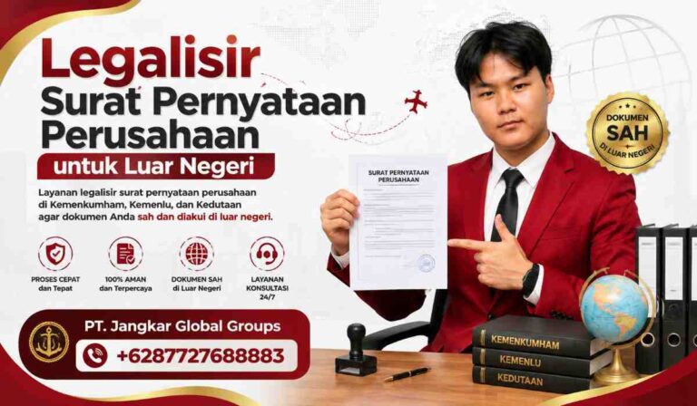 Legalisir Surat Pernyataan Perusahaan untuk Luar Negeri