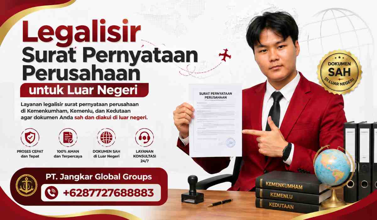 Legalisir Surat Pernyataan Perusahaan untuk Luar Negeri