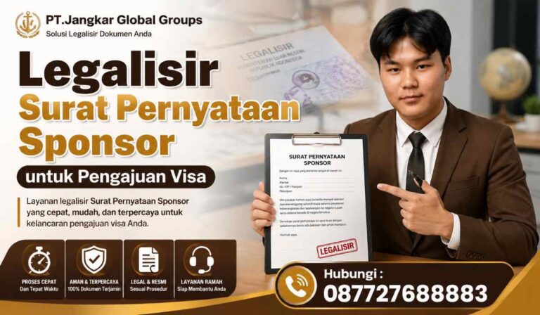 Legalisir Surat Pernyataan Sponsor untuk Pengajuan Visa