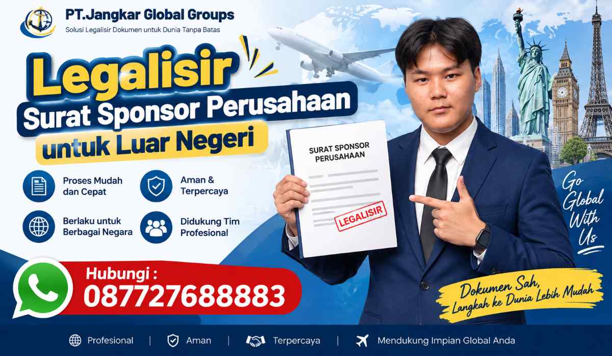 Legalisir Surat Sponsor Perusahaan untuk Luar Negeri