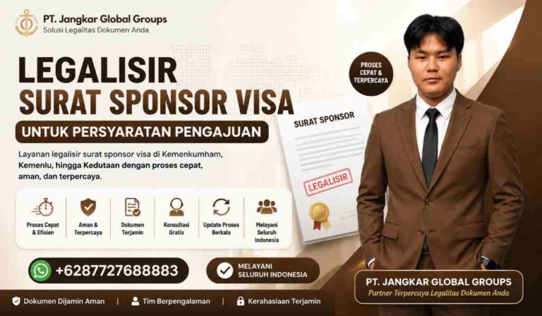 Legalisir Surat Sponsor Visa untuk Persyaratan Pengajuan