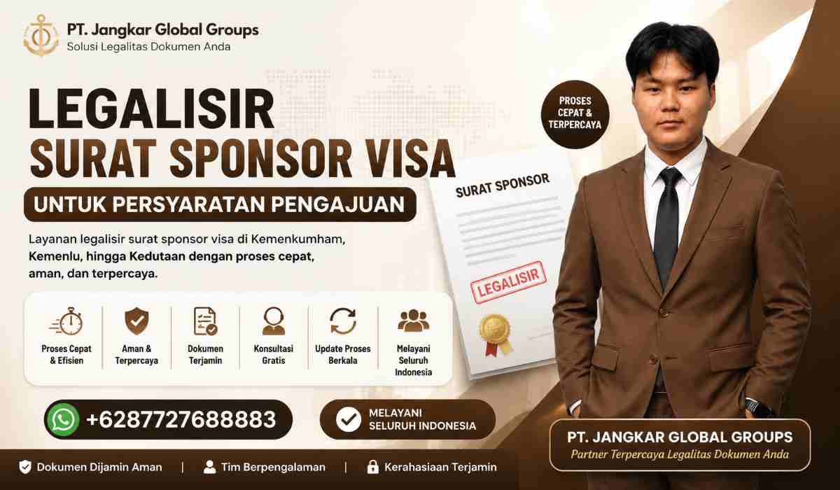 Legalisir Surat Sponsor Visa untuk Persyaratan Pengajuan