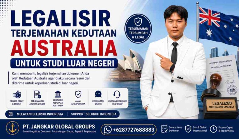 Legalisir Terjemahan Kedutaan Australia untuk Studi Luar Negeri