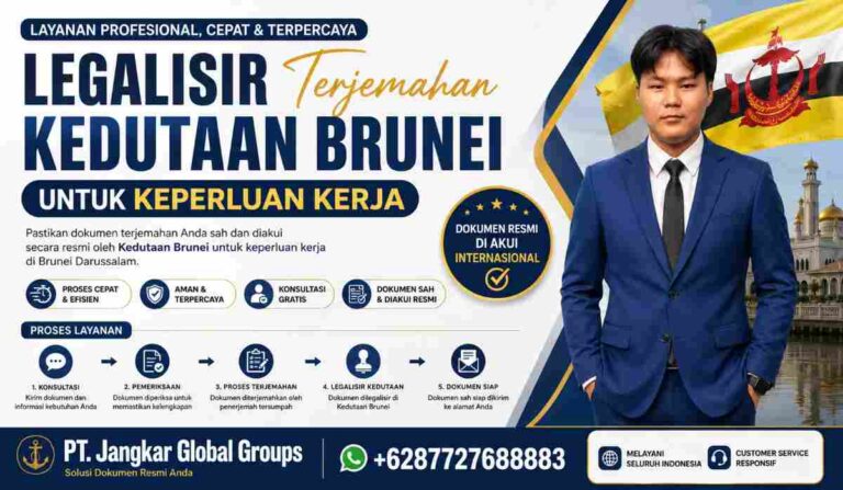 Legalisir Terjemahan Kedutaan Brunei untuk Keperluan Kerja
