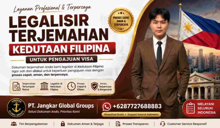 Legalisir Terjemahan Kedutaan Filipina untuk Pengajuan Visa