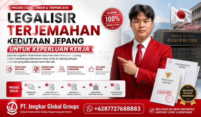 Legalisir Terjemahan Kedutaan Jepang untuk Keperluan Kerja