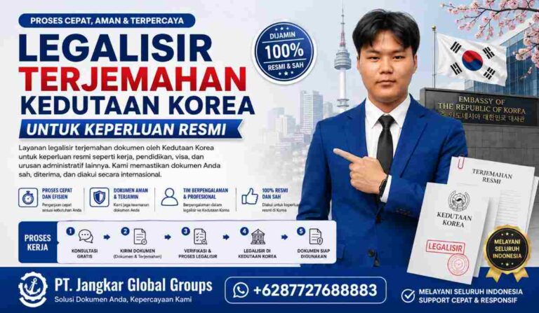 Legalisir Terjemahan Kedutaan Korea untuk Keperluan Resmi