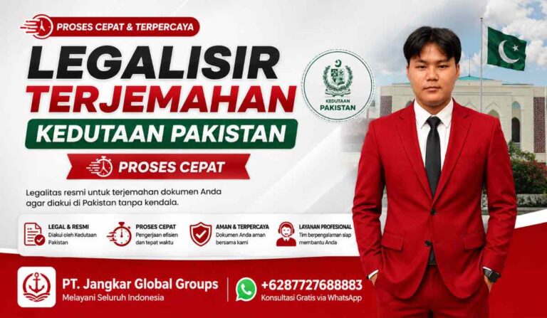 Legalisir Terjemahan Kedutaan Pakistan Proses Cepat
