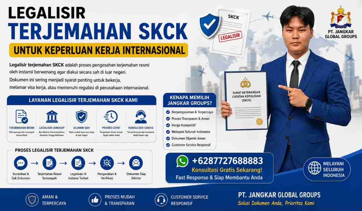 Legalisir Terjemahan SKCK untuk Keperluan Kerja Internasional
