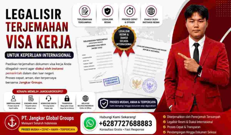 Legalisir Terjemahan Visa Kerja untuk Keperluan Internasional