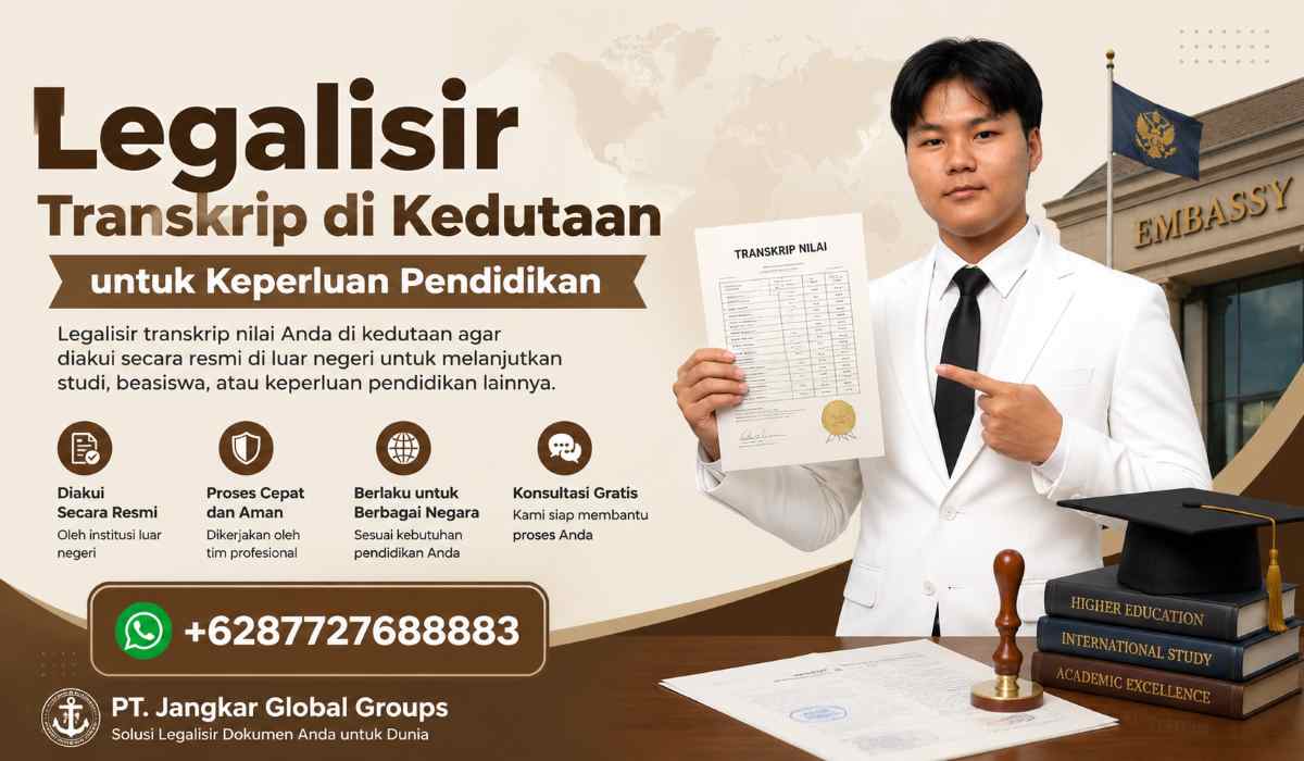 Legalisir Transkrip di Kedutaan untuk Keperluan Pendidikan
