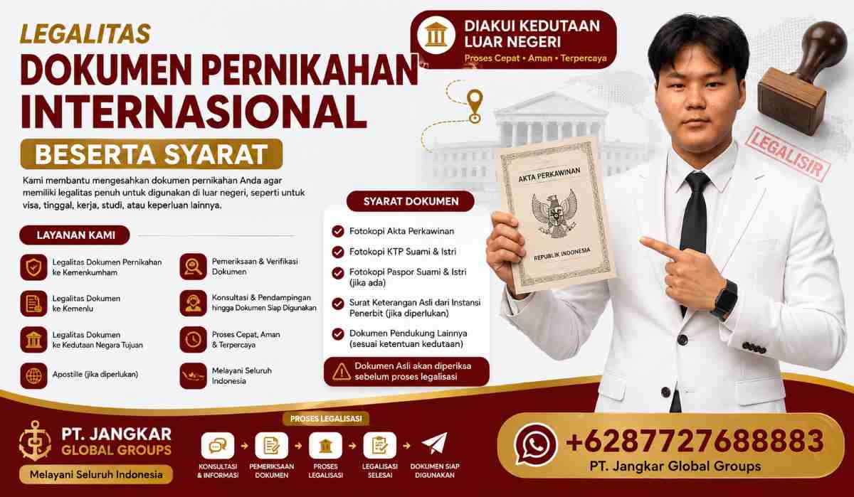 Legalitas Dokumen Pernikahan Internasional Beserta Syarat