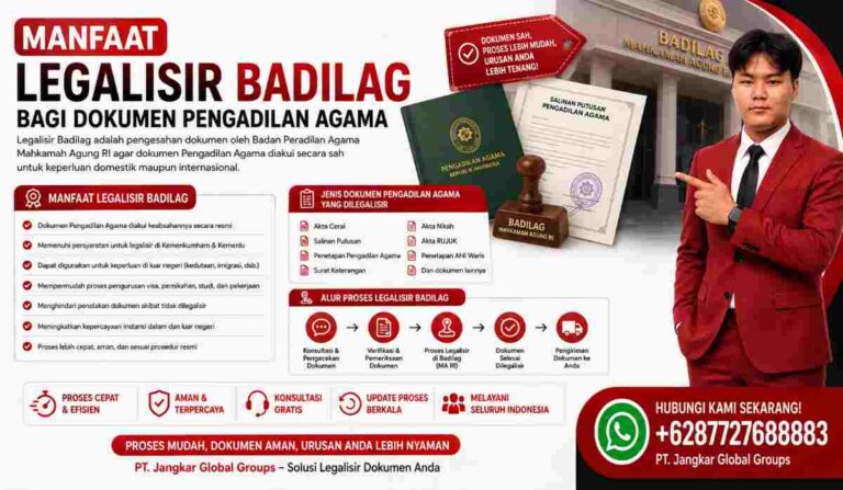 Manfaat Legalisir Badilag bagi Dokumen Pengadilan Agama