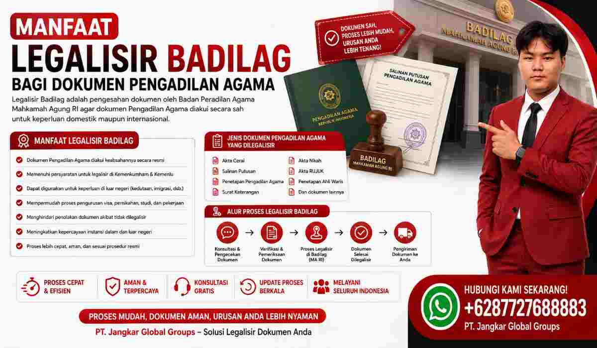 Manfaat Legalisir Badilag bagi Dokumen Pengadilan Agama