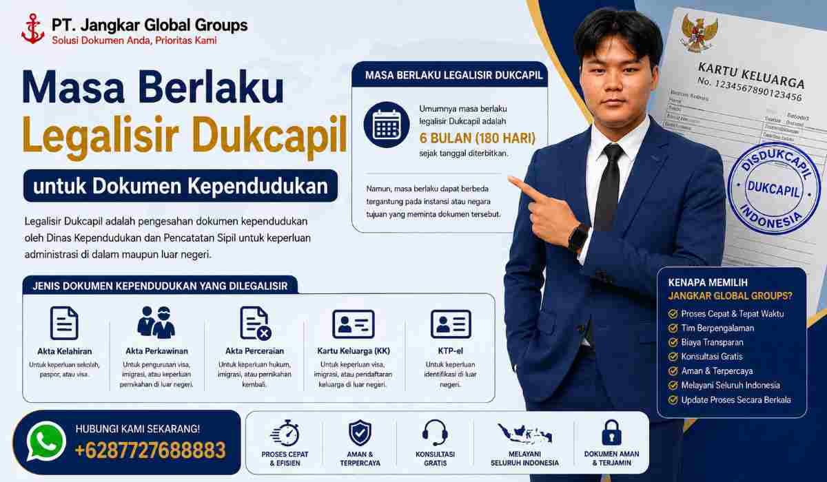Masa Berlaku Legalisir Dukcapil untuk Dokumen Kependudukan