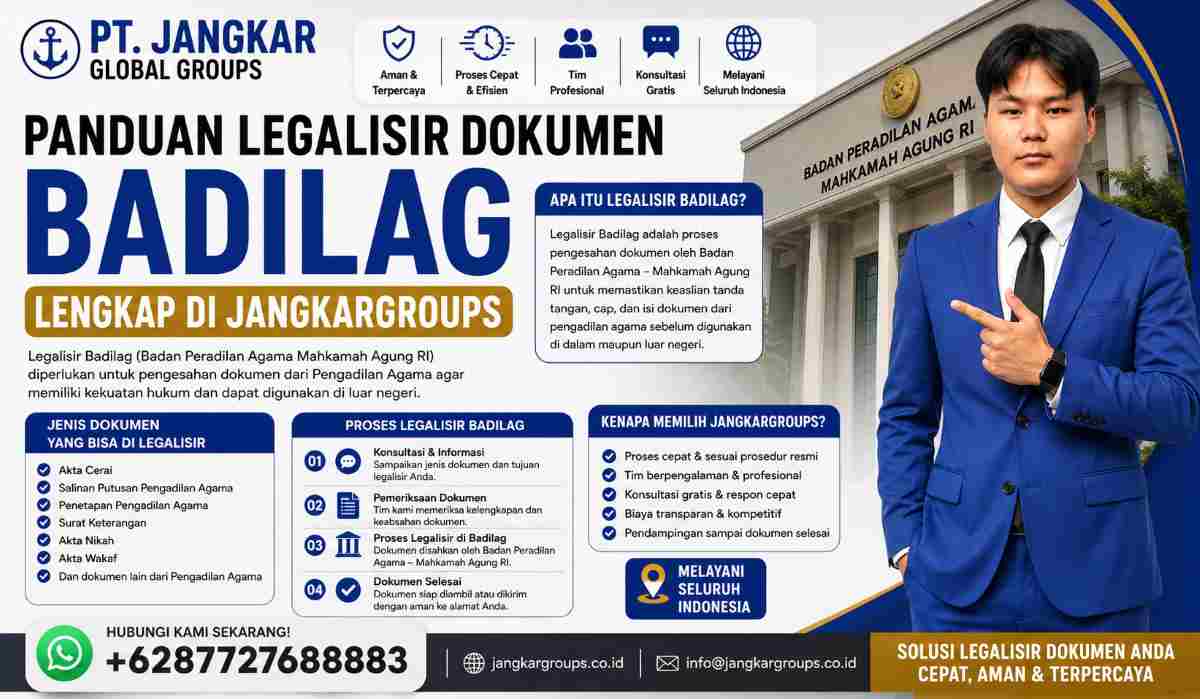 Panduan Legalisir Dokumen Badilag Lengkap di JangkarGroups