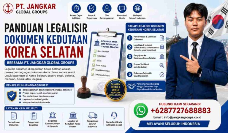 Panduan Legalisir Dokumen Kedutaan Korea Selatan