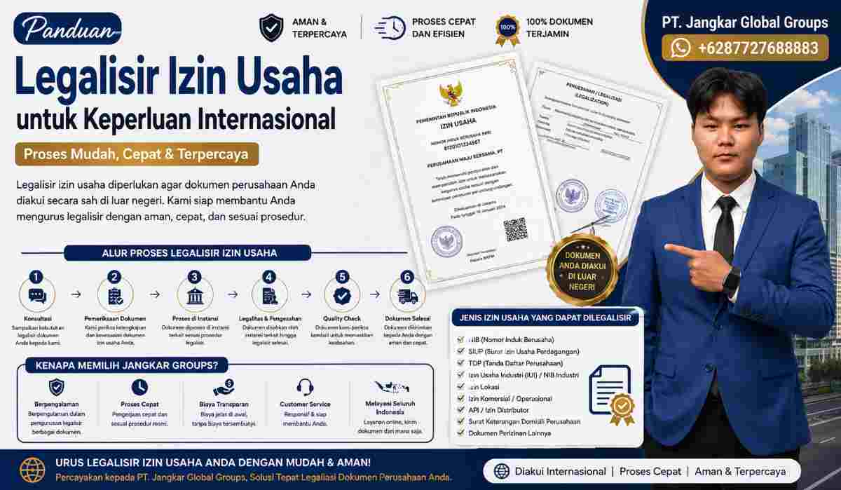 Panduan Legalisir Izin Usaha untuk Keperluan Internasional