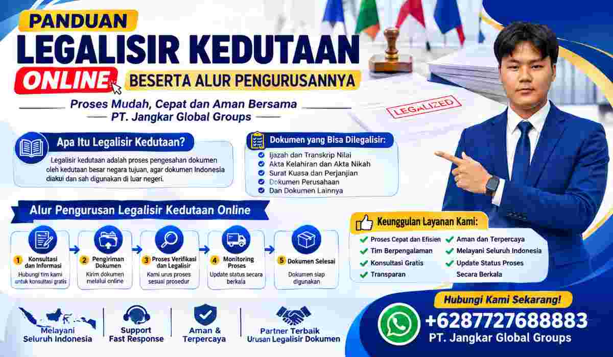 Panduan Legalisir Kedutaan Online Beserta Alur Pengurusannya