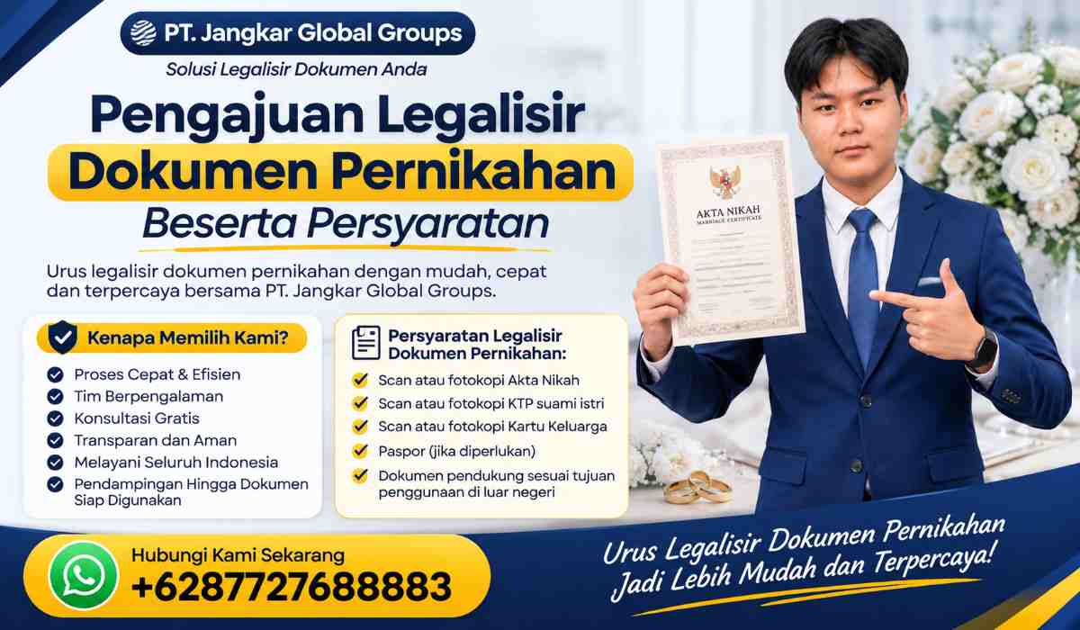 Pengajuan Legalisir Dokumen Pernikahan Beserta Persyaratan