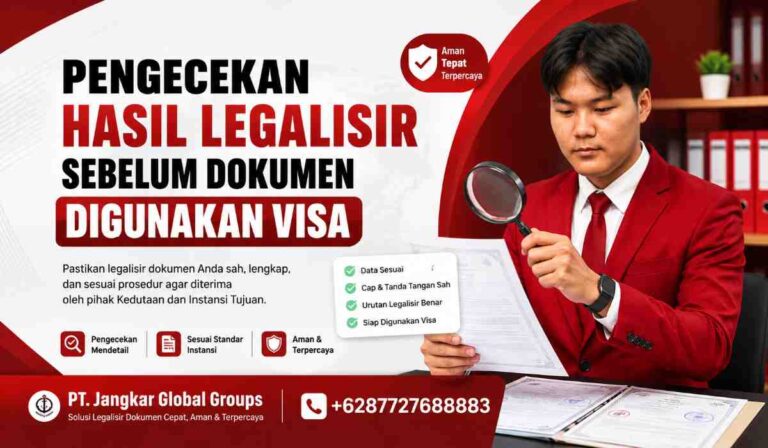 Pengecekan Hasil Legalisir Sebelum Dokumen Digunakan Visa