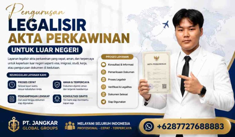 Pengurusan Legalisir Akta Perkawinan untuk Luar Negeri