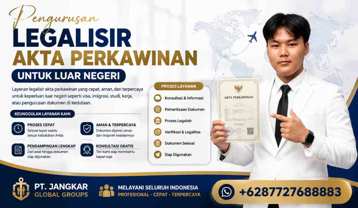 Pengurusan Legalisir Akta Perkawinan untuk Luar Negeri