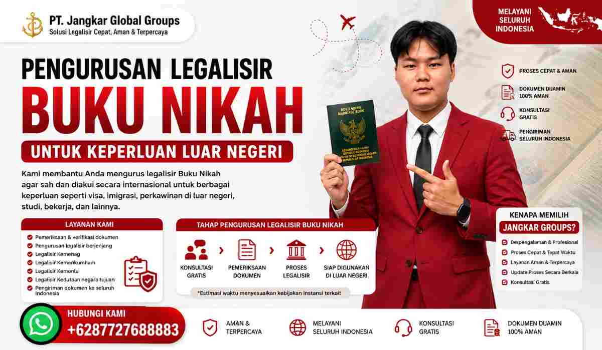 Pengurusan Legalisir Buku Nikah untuk Keperluan Luar Negeri